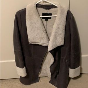 Mackage leather and Sherpa jacket